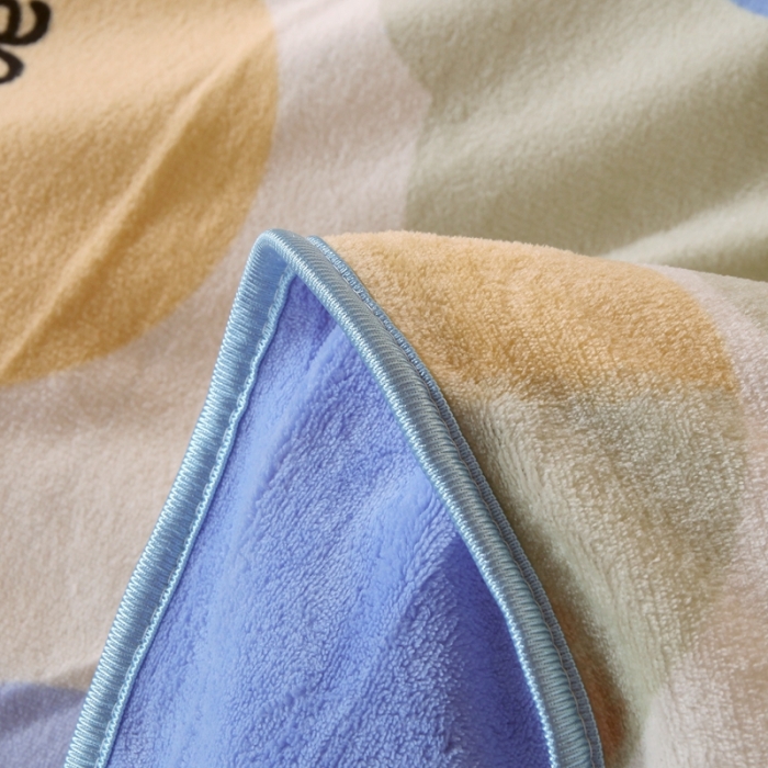 91家纺网 家纺一手货源 找家纺 金鑫汇 2022新款牛奶绒学生上下铺三件套 开心熊-米白