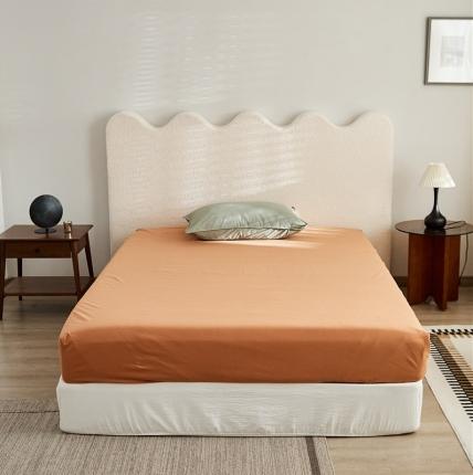 新款100磨毛单品系列-床笠 赤橙