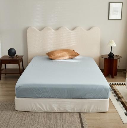 新款100磨毛单品系列-床笠 海蓝