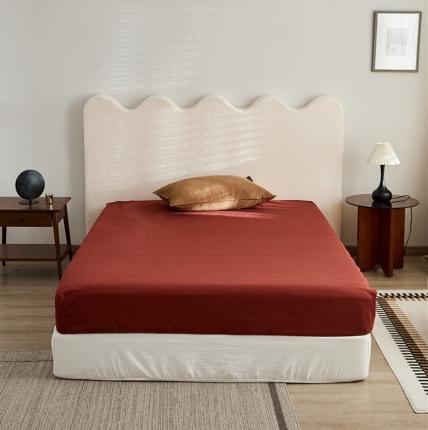 新款100磨毛单品系列-床笠 葡萄色