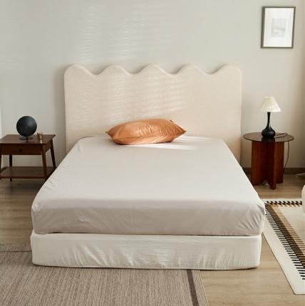 新款100磨毛单品系列-床笠 云灰色