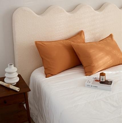 91家纺网 家纺一手货源 找家纺 新款100磨毛单品系列-枕套 赤橙48*74cm一只