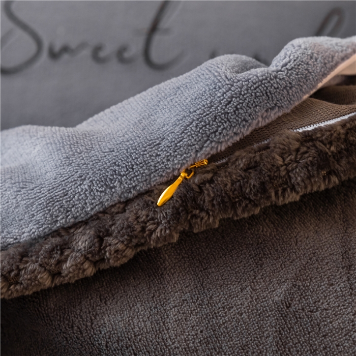 91家纺网 家纺一手货源 找家纺 吾诺 2022新款双拼色二合一冬被 双拼兰灰风格二