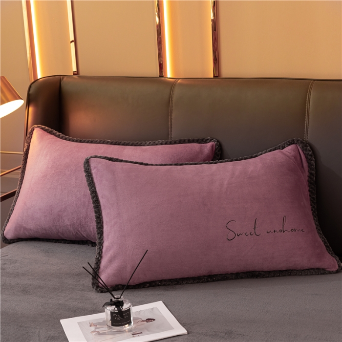 91家纺网 家纺一手货源 找家纺 吾诺 2022新款双拼色二合一冬被 双拼浅紫风格二