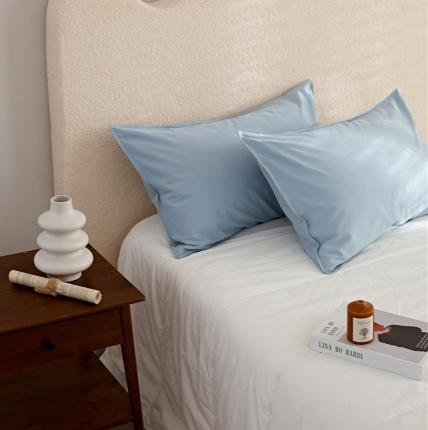 新款100磨毛单品系列-枕套 海蓝48*74cm一只