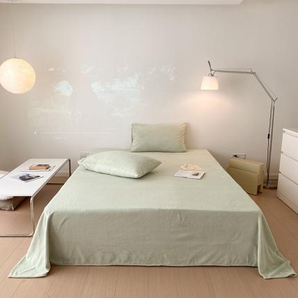 91家纺网 家纺一手货源 找家纺 卡巴伦 2023新款A类宝宝绒纯色简约款单床单