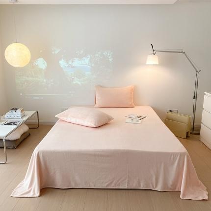 91家纺网 家纺一手货源 找家纺 卡巴伦 2023新款A类宝宝绒纯色简约款单床单