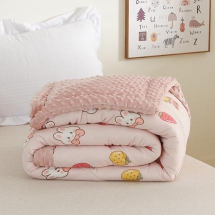 91家纺网 家纺一手货源 找家纺 总嗨生活2022新款A类针织棉豆豆被芯儿童幼儿园单人学生被子