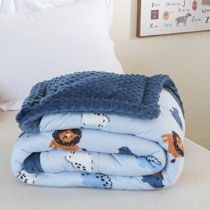 91家纺网 家纺一手货源 找家纺 总嗨生活2022新款A类针织棉豆豆被芯儿童幼儿园单人学生被子