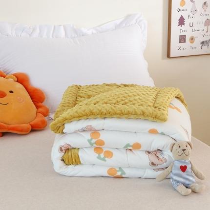 91家纺网 家纺一手货源 找家纺 总嗨生活2022新款A类针织棉豆豆被芯儿童幼儿园单人学生被子