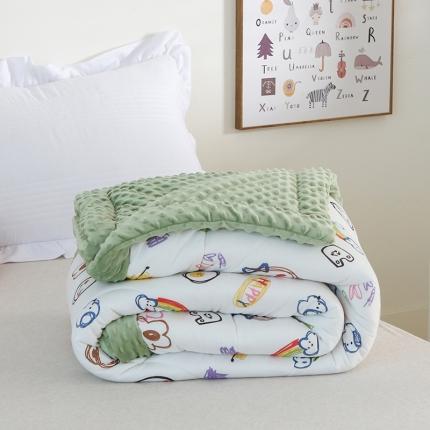 91家纺网 家纺一手货源 找家纺 总嗨生活2022新款A类针织棉豆豆被芯儿童幼儿园单人学生被子