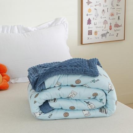 91家纺网 家纺一手货源 找家纺 总嗨生活2022新款A类针织棉豆豆被芯儿童幼儿园单人学生被子