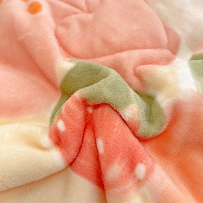 91家纺网 家纺一手货源 找家纺 慕尚 2022爆款牛奶绒贝贝绒夹棉3层加厚毛毯 加厚毯-花蕾