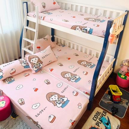 91家纺网 家纺一手货源 找家纺 （总）小虾米 2022新款加厚牛奶绒单品床笠单件套三件套