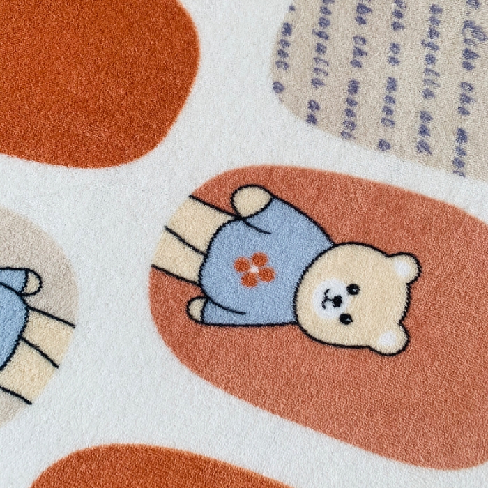 91家纺网 家纺一手货源 找家纺 小虾米 2022新款加厚牛奶绒单品床笠单件套三件套 波点小熊