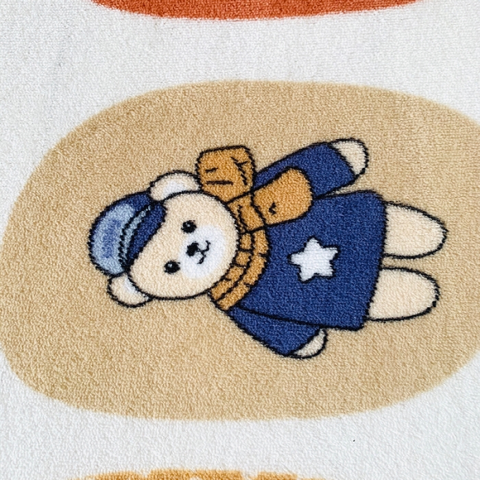 91家纺网 家纺一手货源 找家纺 小虾米 2022新款加厚牛奶绒单品床笠单件套三件套 波点小熊