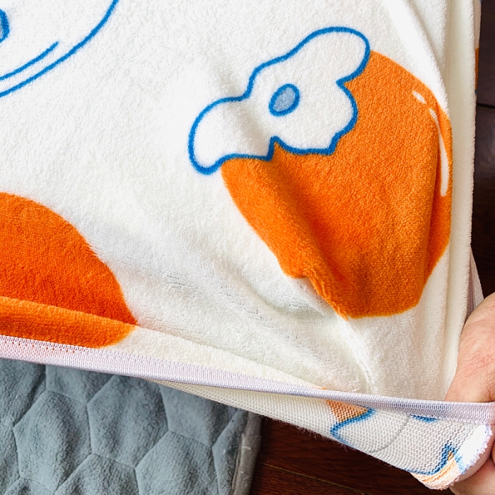 91家纺网 家纺一手货源 找家纺 小虾米 2022新款加厚牛奶绒单品床笠单件套三件套 柿子