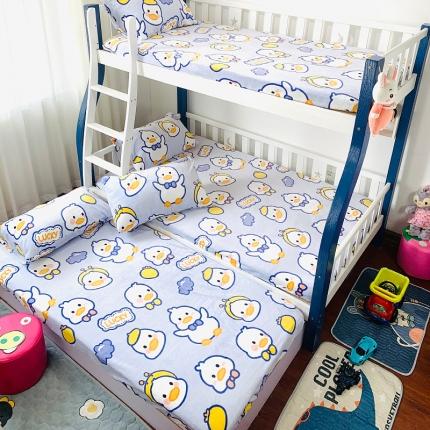 小虾米 2022新款加厚牛奶绒单品床笠单件套三件套 小黄鸭