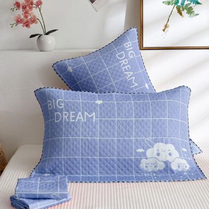 91家纺网 家纺一手货源 找家纺 （总）朴尔 2022新款AB版蜂窝提花锁边立体枕巾 一对装