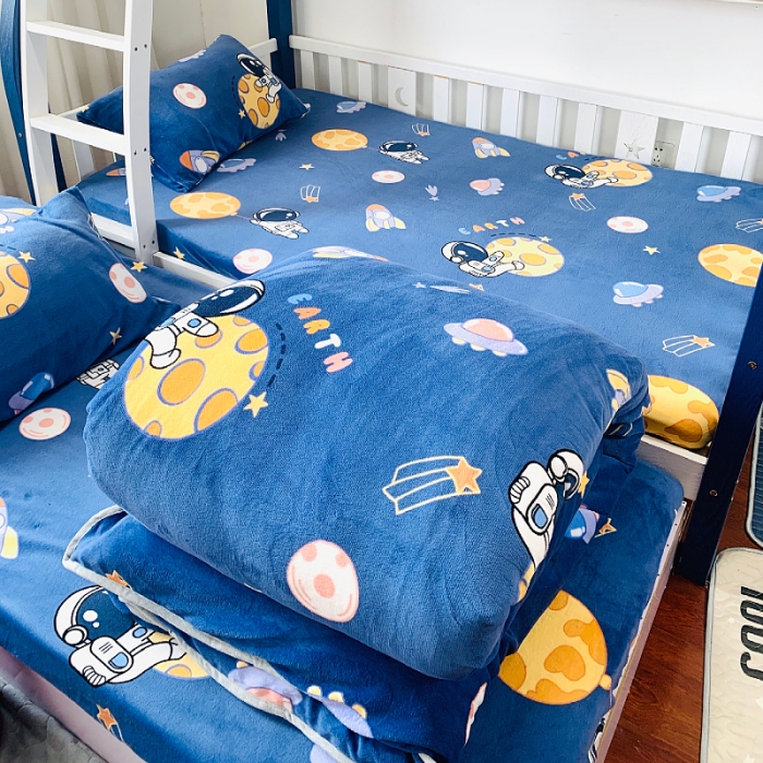 91家纺网 家纺一手货源 找家纺 （总）小虾米 2022新款加厚牛奶绒被套单件套三件套