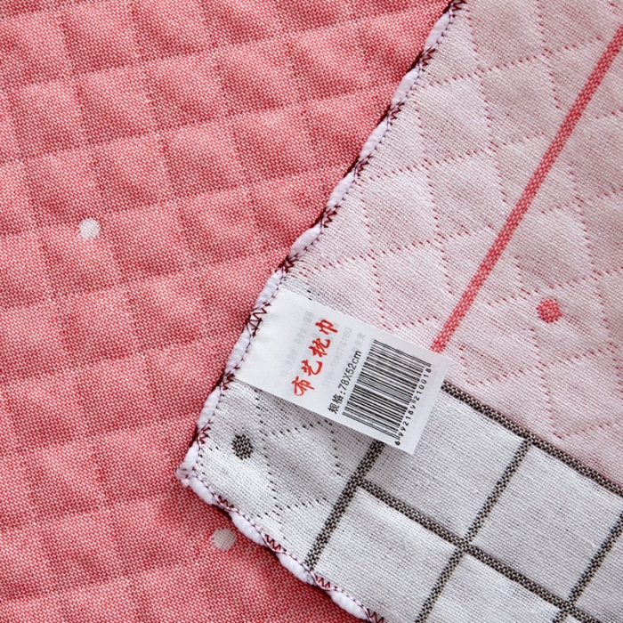 91家纺网 家纺一手货源 找家纺 朴尔 2022新款AB版蜂窝提花锁边立体枕巾 一对装 太阳花-粉