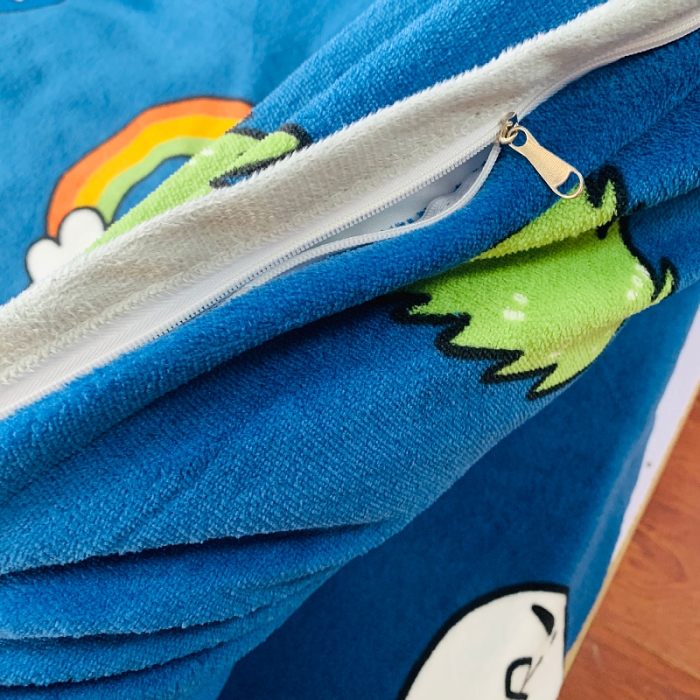 91家纺网 家纺一手货源 找家纺 小虾米 2022新款加厚牛奶绒被套单件套三件套 恐龙乐园