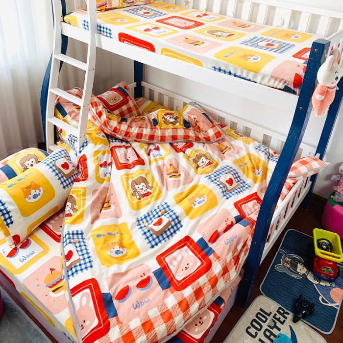 91家纺网 家纺一手货源 找家纺 小虾米 2022新款加厚牛奶绒被套单件套三件套 生日派对