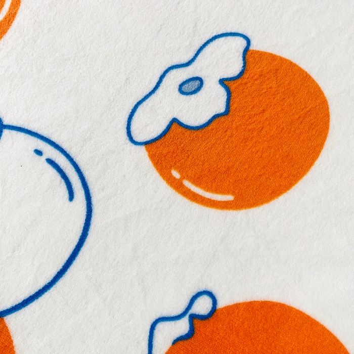 91家纺网 家纺一手货源 找家纺 小虾米 2022新款加厚牛奶绒被套单件套三件套 柿子