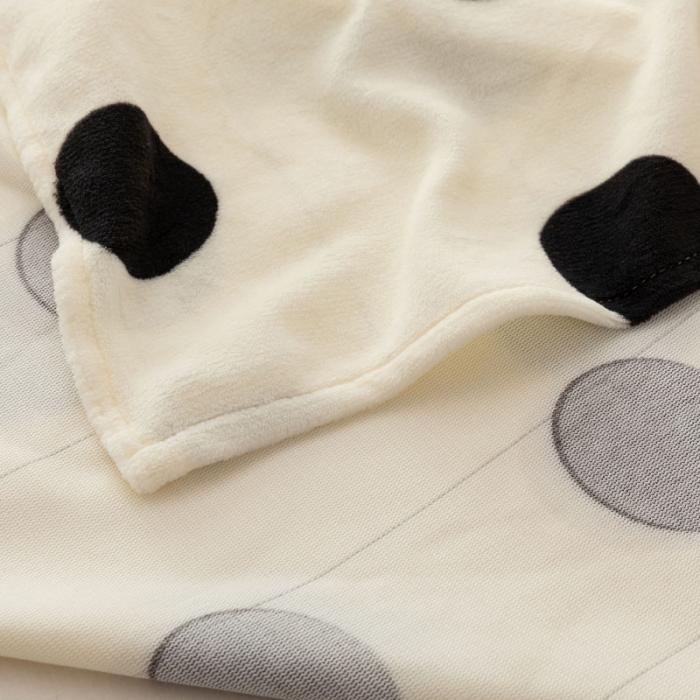 91家纺网 家纺一手货源 找家纺 梦家居 2022新款秋冬新款牛奶绒单床单 大波点