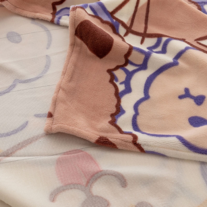 91家纺网 家纺一手货源 找家纺 梦家居 2022新款秋冬新款牛奶绒单床单 动物园