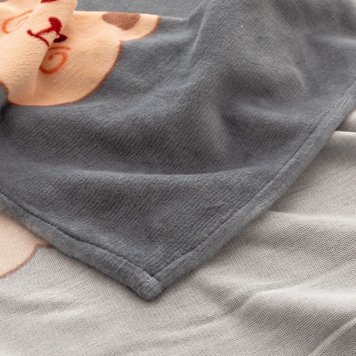 91家纺网 家纺一手货源 找家纺 梦家居 2022新款秋冬新款牛奶绒单床单 可爱小熊