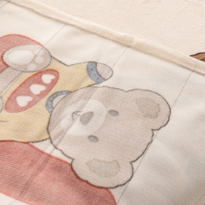 91家纺网 家纺一手货源 找家纺 梦家居 2022新款秋冬新款牛奶绒单床单 字母小熊