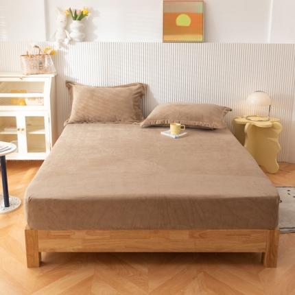 91家纺网 家纺一手货源 找家纺 （总）梦家居 2022新款秋冬新款牛奶绒单床笠