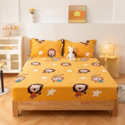 91家纺网 家纺一手货源 找家纺 （总）梦家居 2022新款秋冬新款牛奶绒单床笠