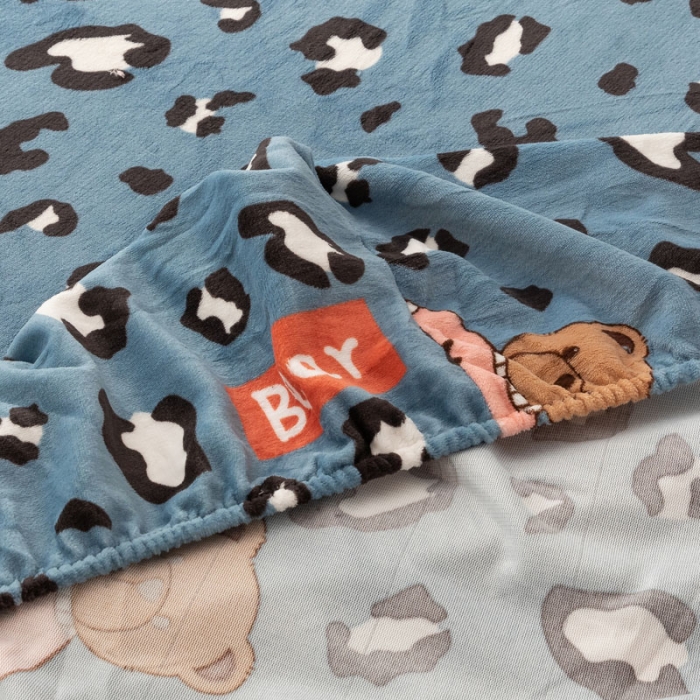 91家纺网 家纺一手货源 找家纺 梦家居 2022新款秋冬新款牛奶绒单床笠 魅力熊