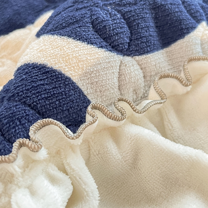 91家纺网 家纺一手货源 找家纺 （总）安哆啦 2022新款牛奶绒花边夹棉床盖