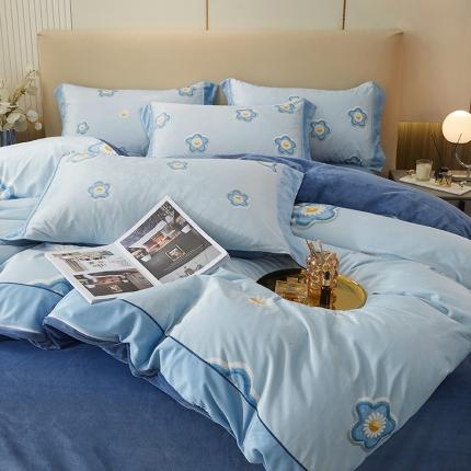 91家纺网 家纺一手货源 找家纺 （总）涵美人高克重牛奶绒数码印花法莱水晶宝宝婴儿绒直播系列