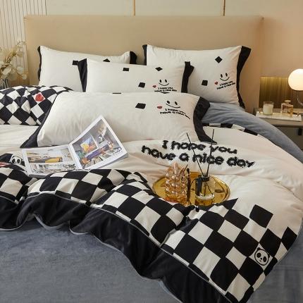 91家纺网 家纺一手货源 找家纺 （总）涵美人高克重牛奶绒数码印花法莱水晶宝宝婴儿绒直播系列