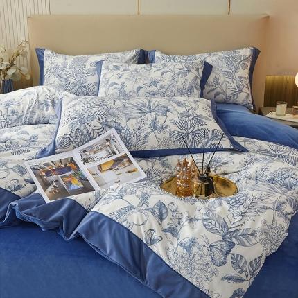 91家纺网 家纺一手货源 找家纺 （总）涵美人高克重牛奶绒数码印花法莱水晶宝宝婴儿绒直播系列