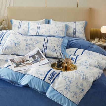 91家纺网 家纺一手货源 找家纺 （总）涵美人高克重牛奶绒数码印花法莱水晶宝宝婴儿绒直播系列