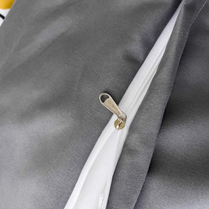 91家纺网 家纺一手货源 找家纺 娜娜 2022新款大版大牌风亲肤棉工艺款四件套 熊仔灰