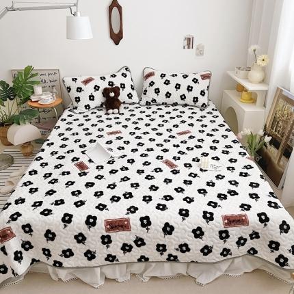 91家纺网 家纺一手货源 找家纺 （总）美乐迪 2022新款多功能牛奶绒亲肤棉床盖套件