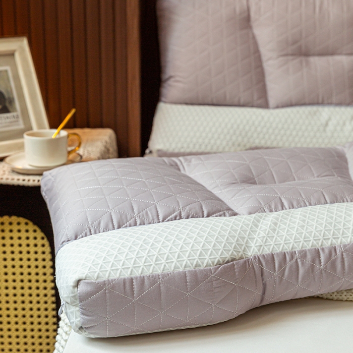 91家纺网 家纺一手货源 找家纺 多点家居 2022新款天然荞麦护颈枕 灰