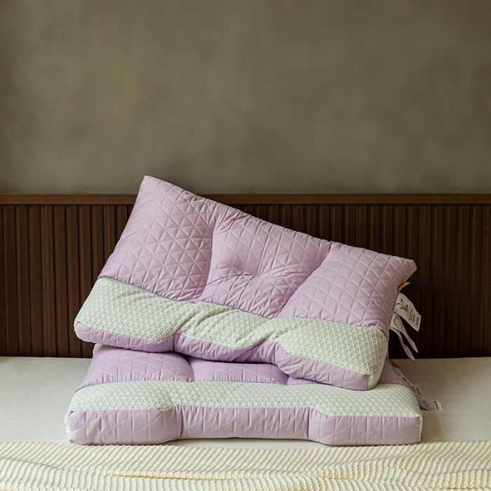 91家纺网 家纺一手货源 找家纺 多点家居 2022新款天然荞麦护颈枕 魅惑紫