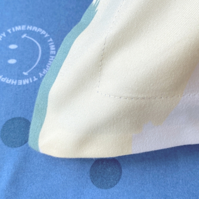 91家纺网 家纺一手货源 找家纺 艾橙 秋冬新款140g植物羊绒磨毛四件套系列 缤纷笑脸