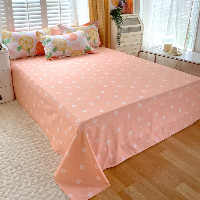 91家纺网 家纺一手货源 找家纺 艾橙2022秋冬新款140g植物羊绒磨毛四件套系列 草莓物语