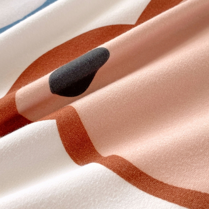 91家纺网 家纺一手货源 找家纺 艾橙 秋冬新款140g植物羊绒磨毛四件套系列 呆萌熊