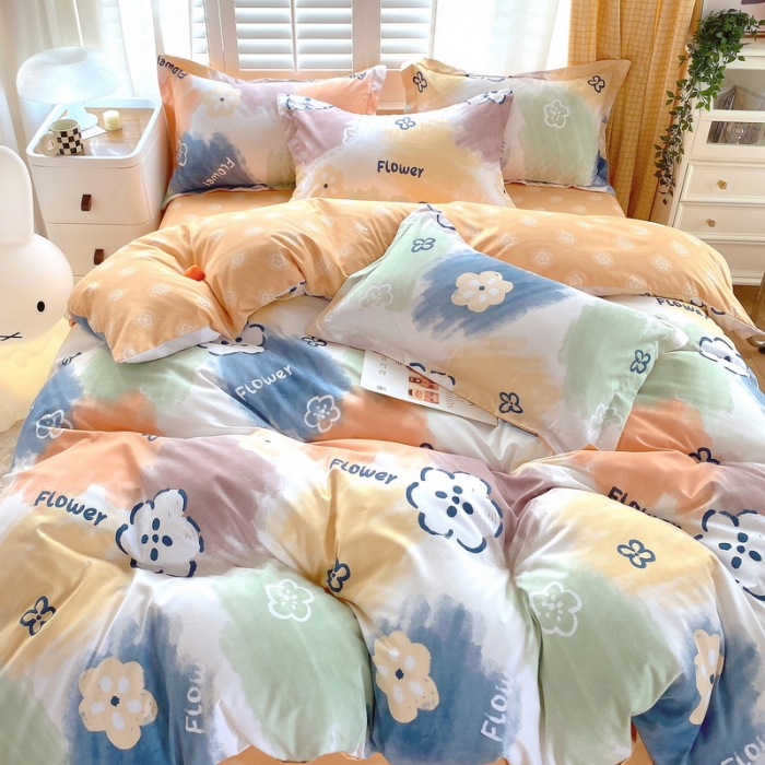 91家纺网 家纺一手货源 找家纺 艾橙 秋冬新款140g植物羊绒磨毛四件套系列 芙菲儿