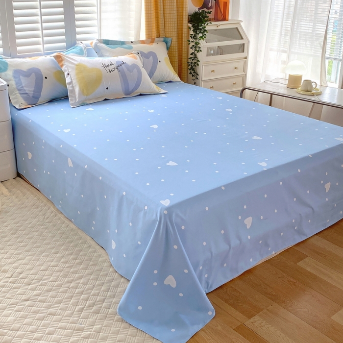 91家纺网 家纺一手货源 找家纺 艾橙 秋冬新款140g植物羊绒磨毛四件套系列 梦幻爱心