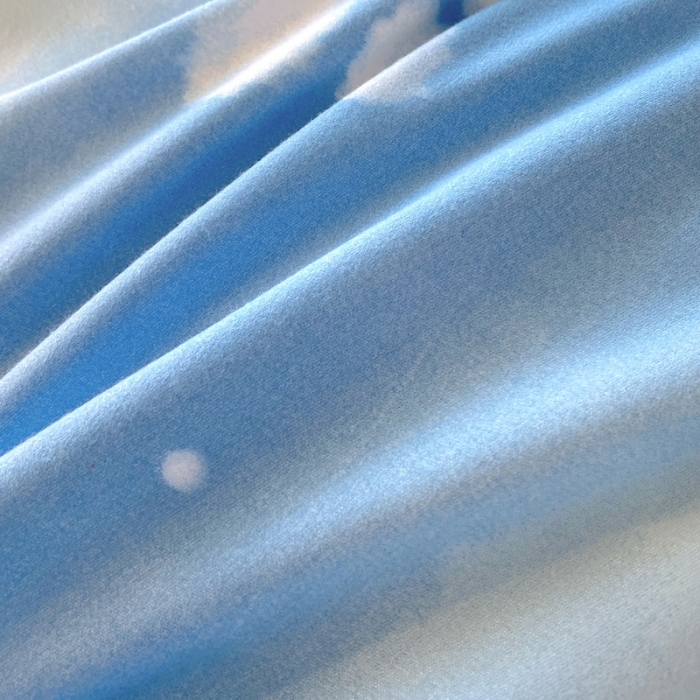 91家纺网 家纺一手货源 找家纺 艾橙 秋冬新款140g植物羊绒磨毛四件套系列 清韵花香